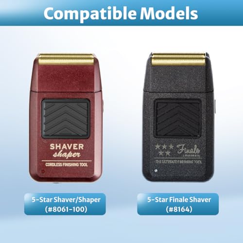 Foil Shaver Replacement Blades Compatible with Wahl 5Star Shaper (#8061-100) and Finale (#8164), 2 Sets