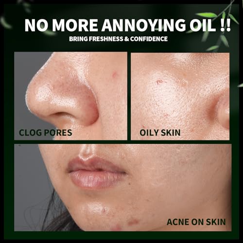 Bamboo Charcoal Blotting Paper for Oily Skin, 1200 Sheets