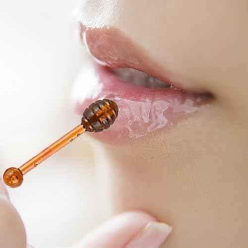 Lip Applicators Stick Lip Balm Applicator with Small White Box Plastics Lip Brush Stick Lip Mask Applicator Lip Balm Honey Jar (30)