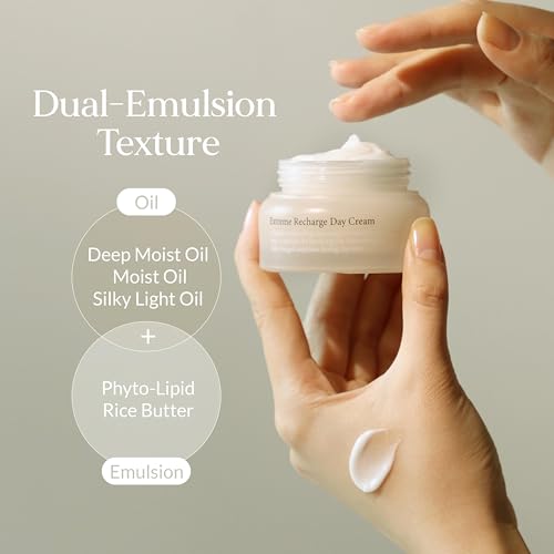 LU'PIUM Extreme Recharge Day Cream ? Vegan Moisture Shield & Barrier Repair Cream for Dry or Sensitive Skin, 5 Plant Mucin Complex & Liposome Nutrition, Inspired by Korean Skincare