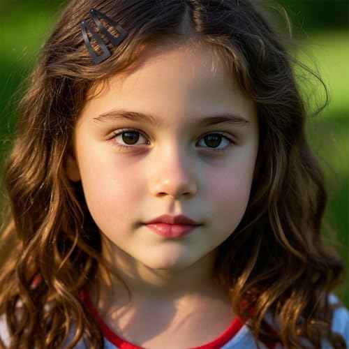 20 Pcs Double Grip Metal Snap Hair Clips for Women/Girls,Small Barrettes for Thin/Fine/Short Hair,Strong Hold Hair Accessories, (Black)