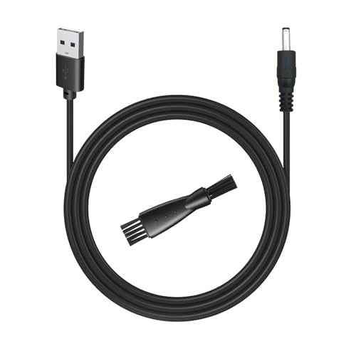 uijino Haokry Hair Clippers Charger Haokry Charger for Haokry Hair Clippers P-8900, 3.3ft Power Cord, 1 Cleaning Brush