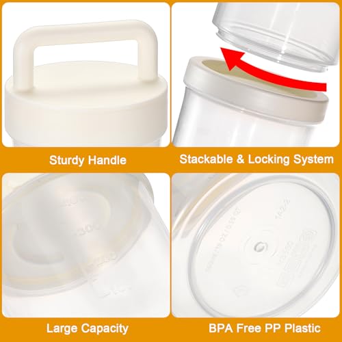 Hoowen 3-Tier Stackable Laundry Detergent Organizer with Handle