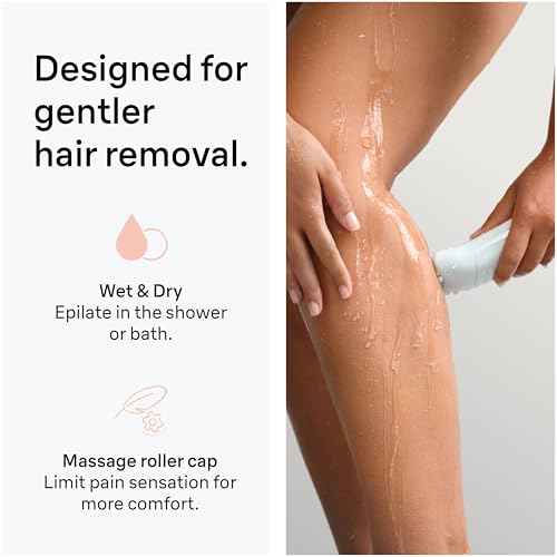 Braun Epilator Silk-?pil 5, Hair Removal Device, Women Shaver & Trimmer, Wet and Dry, Includes Skin Contact Cap, SE5-011, Grey