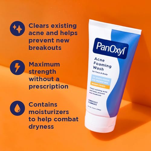 PanOxyl Foaming Acne Wash Maximum Strength 5.5 oz (Pack of 6)