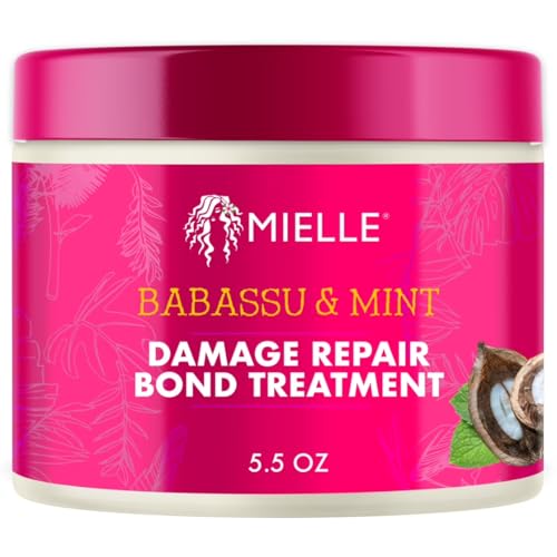 Mielle Organics Babassu & Mint Damage Repair Bond Treatment for Hair, 5.5 oz