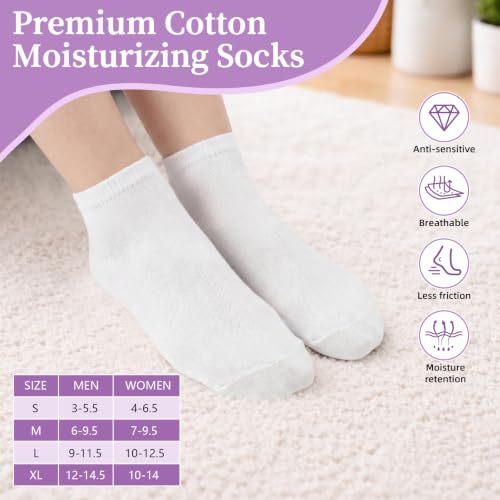 Chicingyou Eczema Socks 4 Pairs Cotton Soft Therapy Socks
