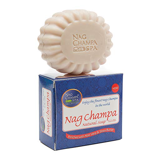 Nag Champa Natural Soap - 6 Bars - 5.2 oz (150 g) Each - Pure vegetable soap for All Skin Types