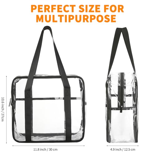 HAOGUAGUA Extra Large Clear Cosmetic Makeup Bag - Waterproof Tote