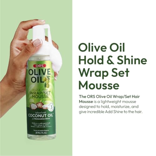 ORS Olive Oil Hold & Shine Wrap Mousse 7oz (Pack of 2)