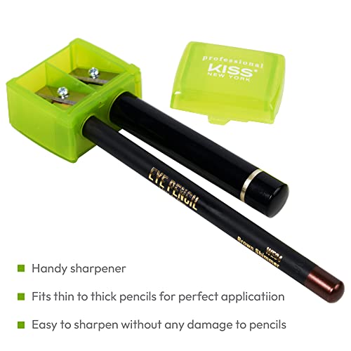 Kiss New York Professional Duo Pencil Sharpener for Eyeliner & Lip Liner