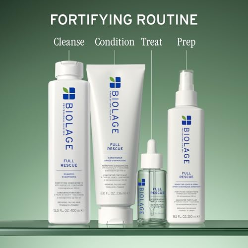 Biolage Full Rescue Conditioner - Fortifies & Strengthens for Stronger Hair, Longer Lengths in 4 weeks*, Instantly Fuller-Looking Hair, Rosemary Oil & Niacinamide, Vegan & Cruelty-Free