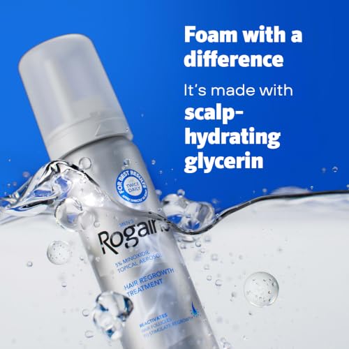 Men's Rogaine 5% Minoxidil Hair Regrowth Foam - Unscented, 3x2.11 oz