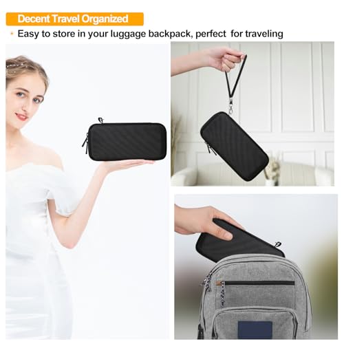 Elonbo Carrying Case for Spot X with Bluetooth 2-Way Satellite Messenger, Handheld Portable 2-Way GPS Messenger Travel Storage Bag, Handheld Satellite Communicator Protective Holder, Black+Black