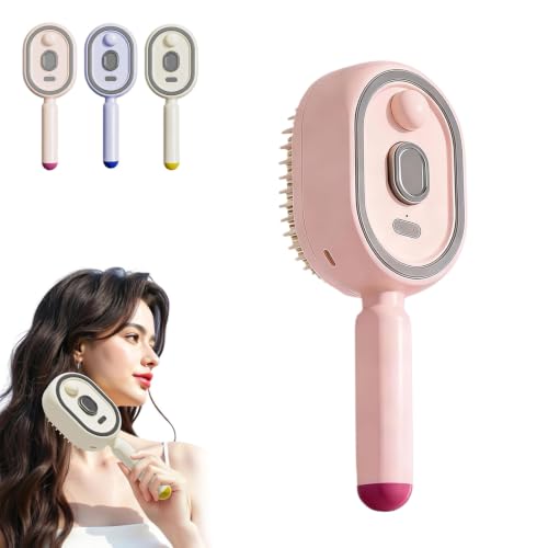 Calyphra Electric Detangler Brush with Mist Spray - Anti-Static & Self-Cleaning