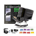Skull Shaver Beast Clipper Duo - Home Haircut & Grooming Kit - Durable Steel Blades - Cordless Operation - Adjustable Combs - Designed for Men & Women