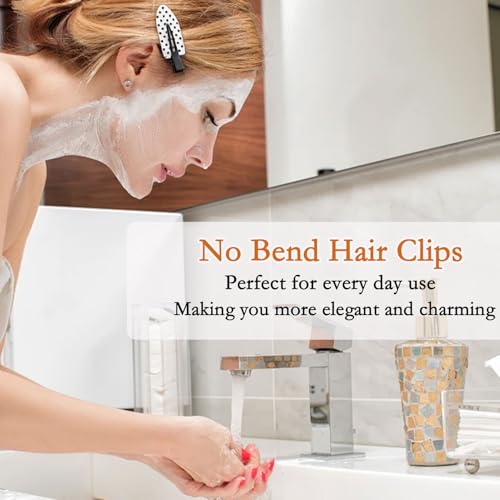6-Pack Creaseless Hair Clips for Women - No Crease Design