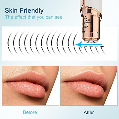 Women Facial Hair Remover Kit with 4 Replacement Heads - Gold
