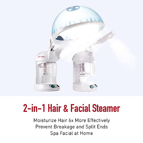 RED Pro 2-in-1 Hair & Facial Steamer for Deep Hydration