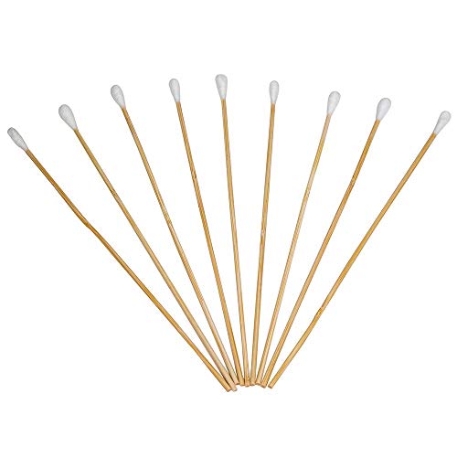 Tipton Power Swabs .22 Caliber - 250 Count with Cotton Construction and Bamboo Handle for Mess-Free Firearm Cleaning