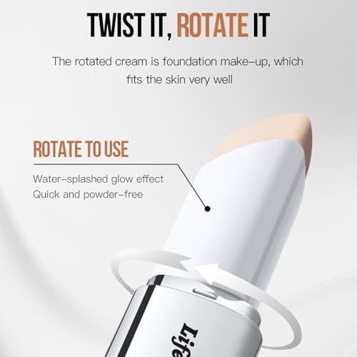 Dual-Ended Foundation Stick with Brush - Full Coverage