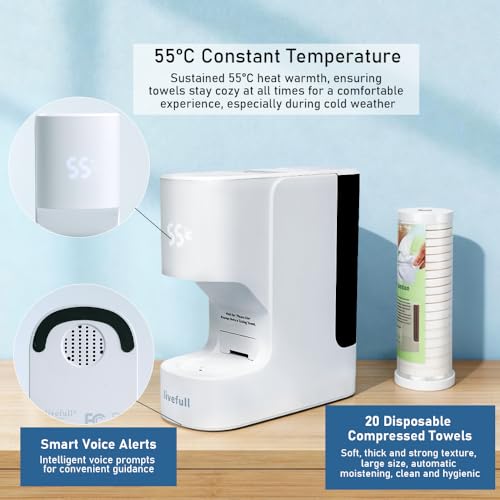 Hot Towel Warmer with 20 Towels - 5S Fast Heating Spa Machine