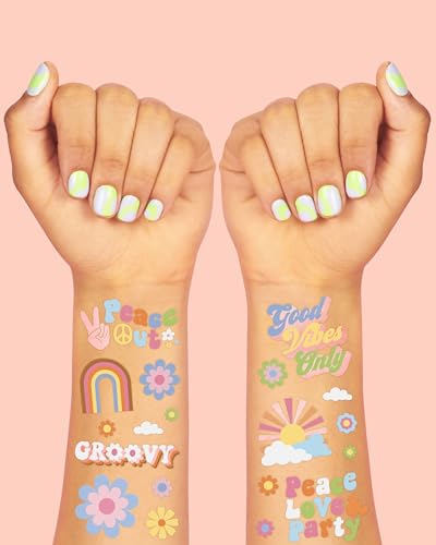 xo, Fetti 70s Temporary Tattoos 48 Glitter Designs