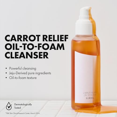 ELROEL Carrot Oil to Foam Cleanser - Hydrating Makeup Remover