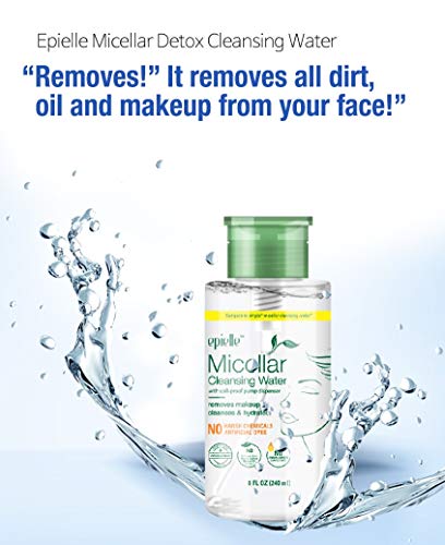 Epielle Micellar Cleansing Water Makeup Remover 8 Fl Oz