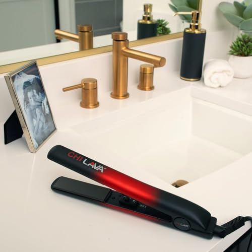CHI Lava Ceramic 1" Flat Iron - Volcanic Lava Plates for Smooth Styling