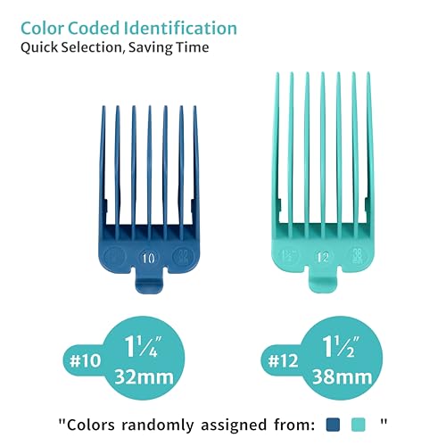 Wahl Clipper Guards #10 #12 Color Coded Set