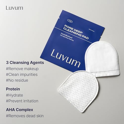 Luvum Pore Deep Cleansing Pads, 10-Pack Travel Kit