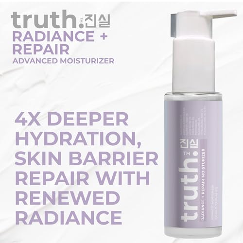 truthÁø½Ç Radiance + Repair Advanced Moisturizer 100ml ? 5% Niacinamide, 5% Centella Asiatica, Matrixyl 3000, 3% Argireline, Ceramides & Squalane ? Advanced Korean Barrier Repair Moisturizer