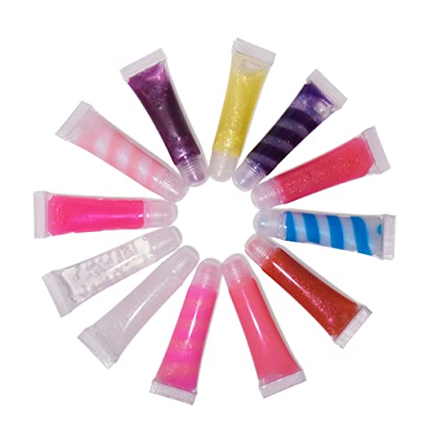 12-Piece Kids Lip Gloss Set with Unicorn Case