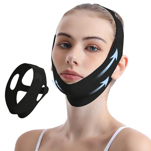 Sleep Chin Strap for Facial Lifting and Jawline Sculpting - Reusable Adjustable Belt