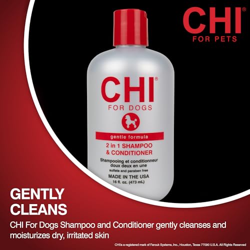 CHI Ionic 2-in-1 Dog Shampoo & Conditioner, 16 fl oz