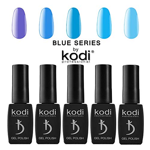 Kodi Professional BLUE series Gel Nail Polish Color 8ml. (0.27 fl oz) Gel LED/UV Nail Coat Soak Off Original (30 B, 8ml. (classic blue)), 1