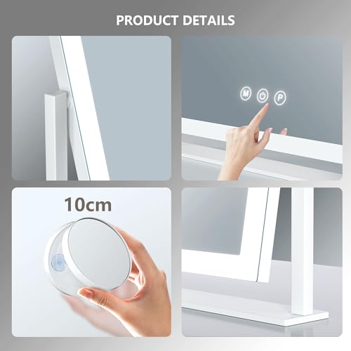 Gvnkvn Lighted Makeup Mirror 17.3" Hollywood Vanity with 120 LED Lights
