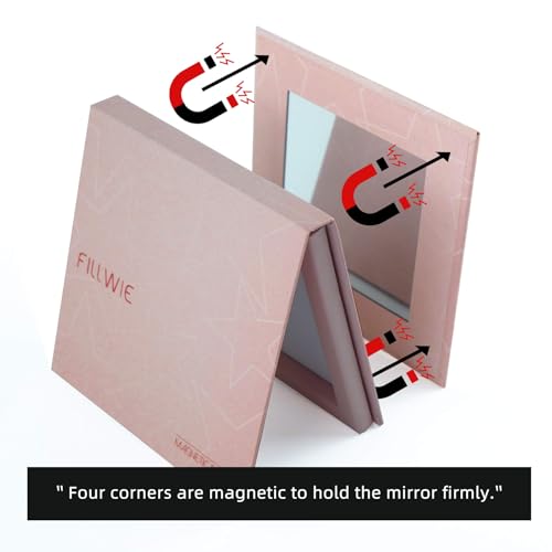 Pink Empty Magnetic Makeup Palette with Mirror & DIY Kit