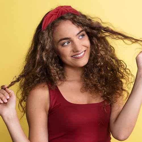 SIQUK 12 Pieces Knotted Headbands for Women Hair Turband Knot Headband Fashion Top Knot Headbands Colorful Knotted Fabric Headband, 12 Colors