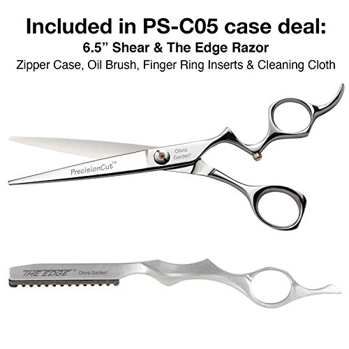 Olivia Garden PrecisionCut Professional Hairdressing Shears Intro Case Deal (6.5")