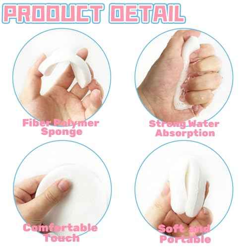 120 Pcs Facial Sponges Compressed,Facial Cleansing Pads,Round Face Cleaning Sponge for Spa,Exfoliating,Face Wash