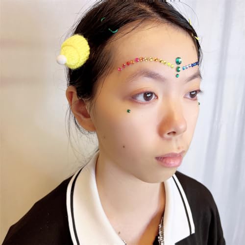 Rainbow Face Gems Stickers - Festival Body Jewels Temporary Tattoo