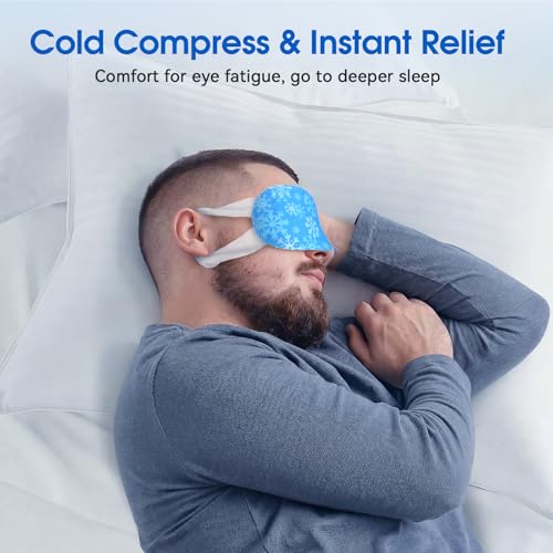Cooling Hydrogel Eye Mask for Puffiness & Dark Circles - 8 Packs