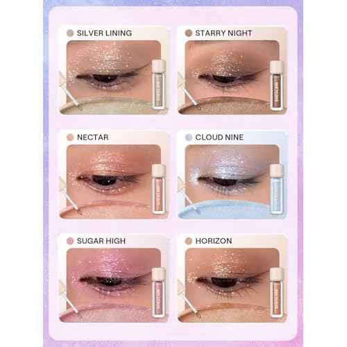 SHEGLAM Airglow Eye Tint 16 Hours Long-Lasting Liquid Eyeshadow Shimmer High-Impact Color Single Eyeshadow - Cloud Nine