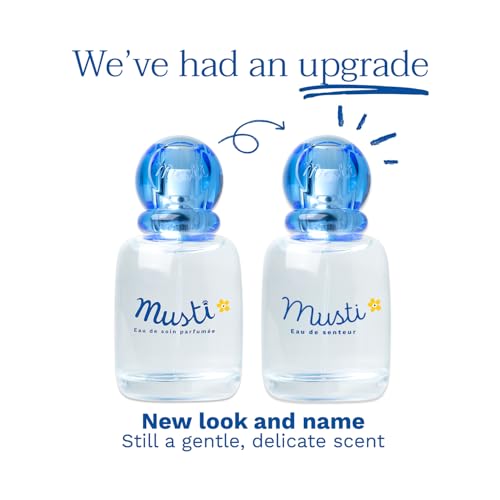 Mustela Musti Baby Plant-Based Perfume Spray New Packaging - Alcohol-Free, Chamomile & Honey, 1.69 fl oz