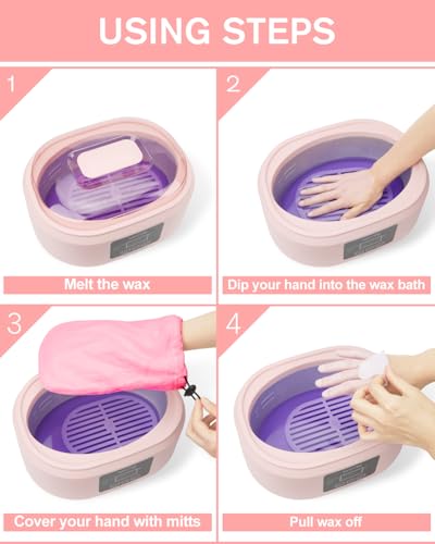 Wattne Paraffin Wax Machine Kit for Hands & Feet - Quick Heat Spa Warmer