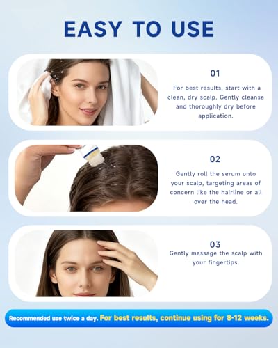 Hair Growth Serum Roll-On | Rosemary, Biotin & Redensyl