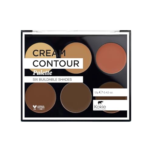 Kokie Cosmetics Cream Contour Kit - Deep/Dark, 6 Shades