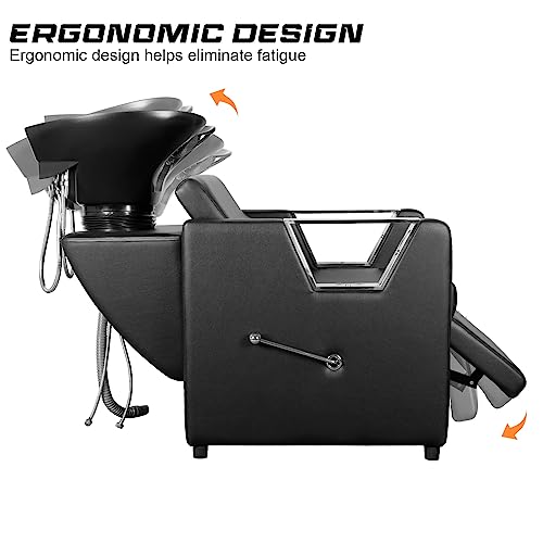 Polar Aurora Backwash Shampoo Chair with Adjustable Bowl